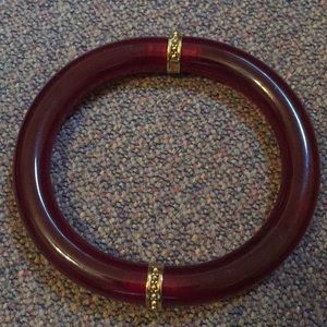 Givenchy Amber Lucite Bangle